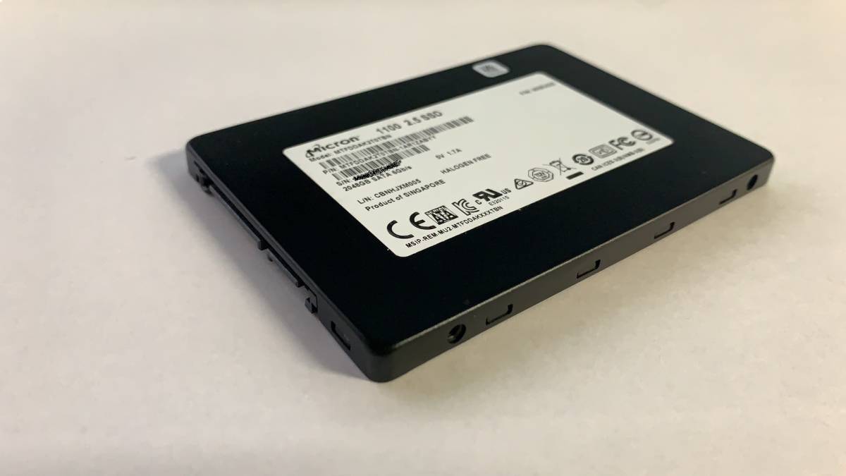 Micron 1100 MTFDDAK2T0TBN 2TB 2.5インチ SATA SSD （HDD固定ネジ 4本セット）NO.6_画像5