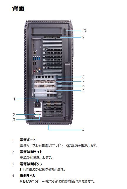 D254/DELL Inspiron 5680/Intel(R) Core(TM) i7-8700/メモリー16GB/M.2 NVMe256GB+HDD1TB/GTX1070/Win11/Office WPS/内蔵無線LAN+Bluetoothの画像4