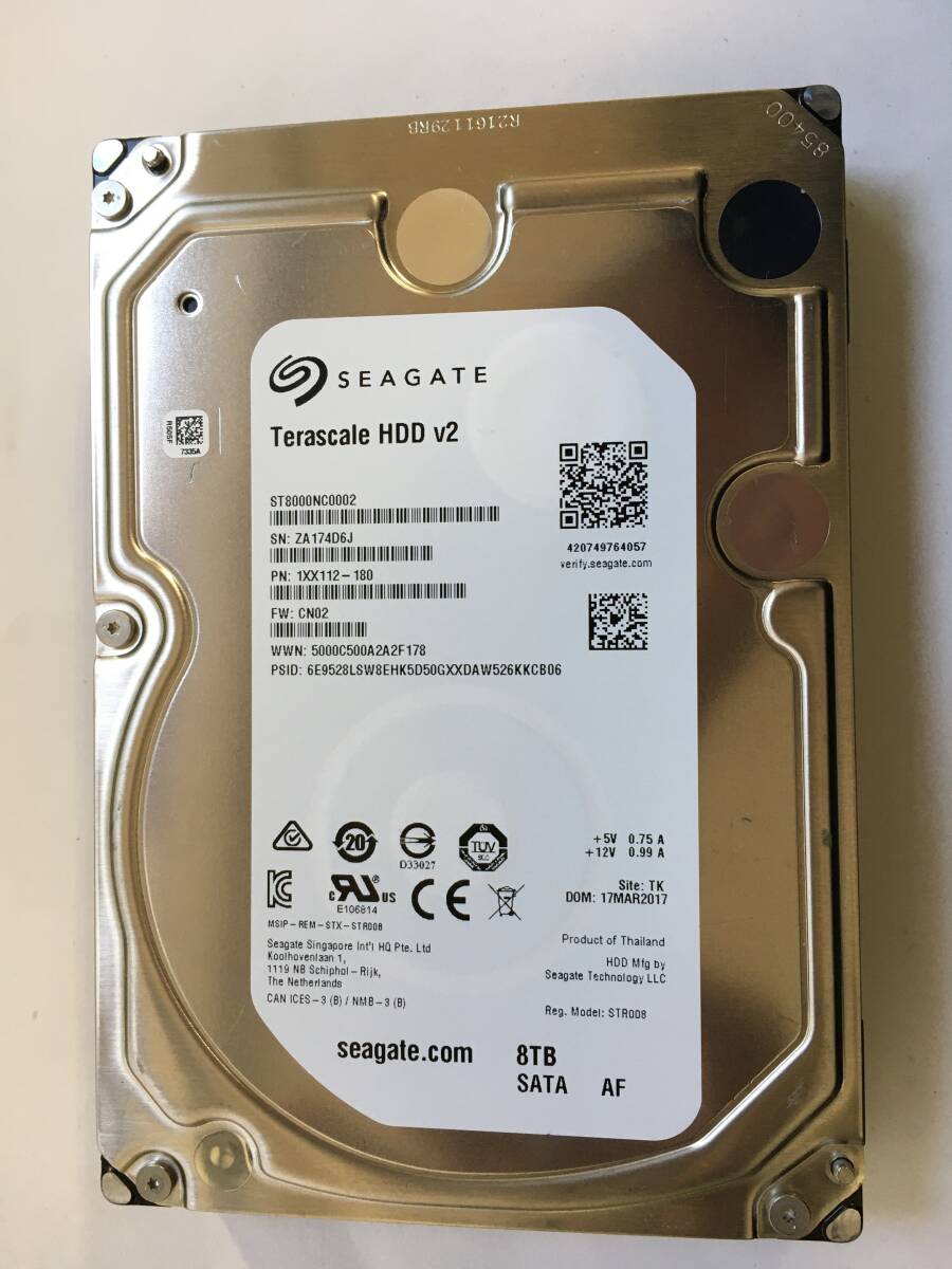 Seagate 8TB Terascale Enterprise HDD 7200RPM 3.5"; SATA / № 31_画像2