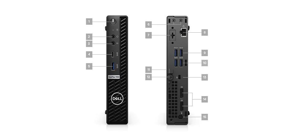 D474/Dell OptiPlex7090Micro第11世代i5-11500T/M.2 NVME256GB+HDD1TB/メモリ16GB(PC4-3200)/WIN11PRO/Office WPS/内蔵無線wifi6+Bluetoothの画像4