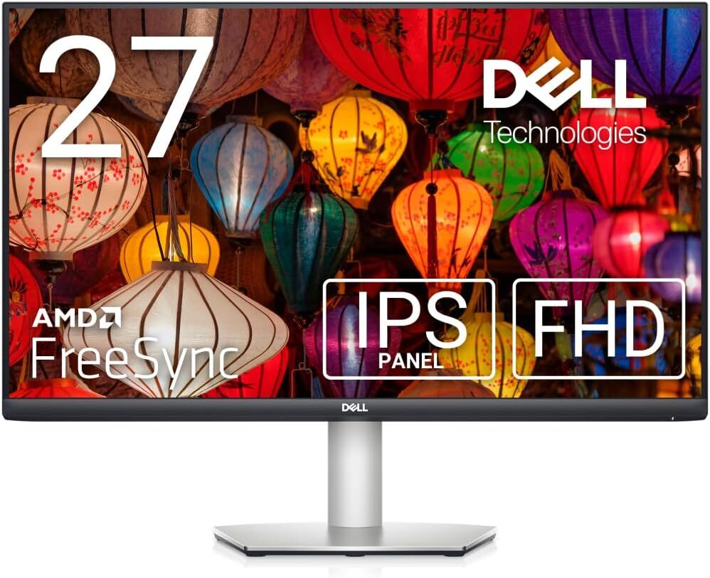 ☆D269☆ Dell S2721HS 27インチ モニター (フルHD/IPS非光沢/DP・HDMI/縦横回転・高さ調節/AMD FreeSync)_画像1