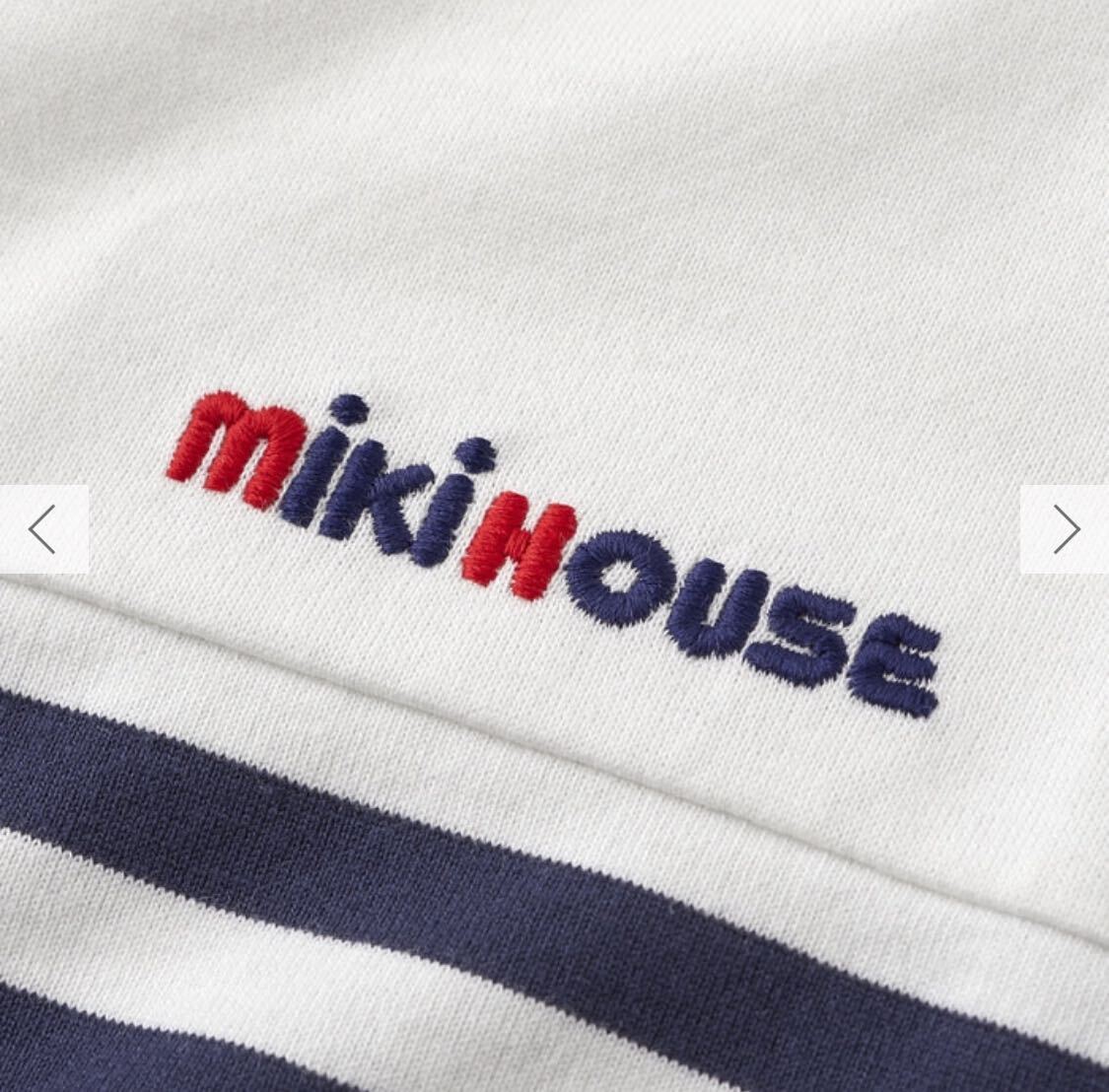 新品未使用☆ミキハウスボーダーTシャツ120センチ_画像3