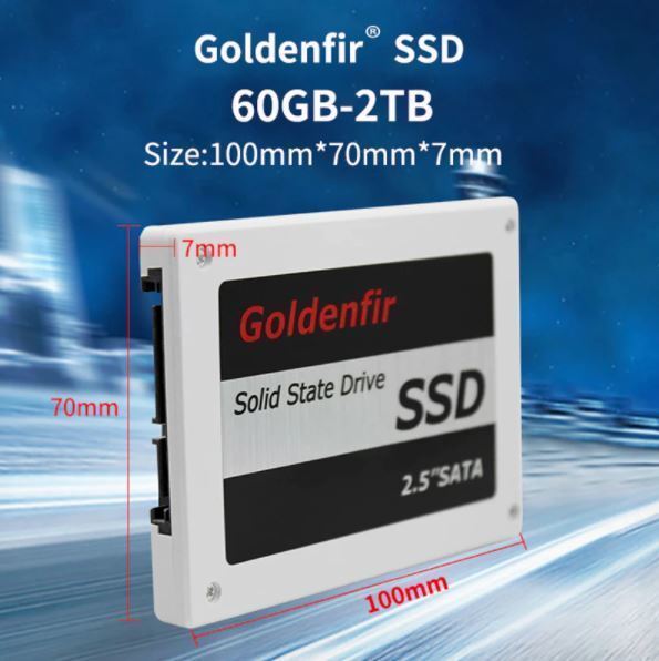 Ac-100 新品 SSD 1TB Goldenfir SATA3 6 0Gbps 未開封 ノートPC デスクトップPC 内蔵型 パソコン 2 5インチ 高速 NAND TLC_画像6