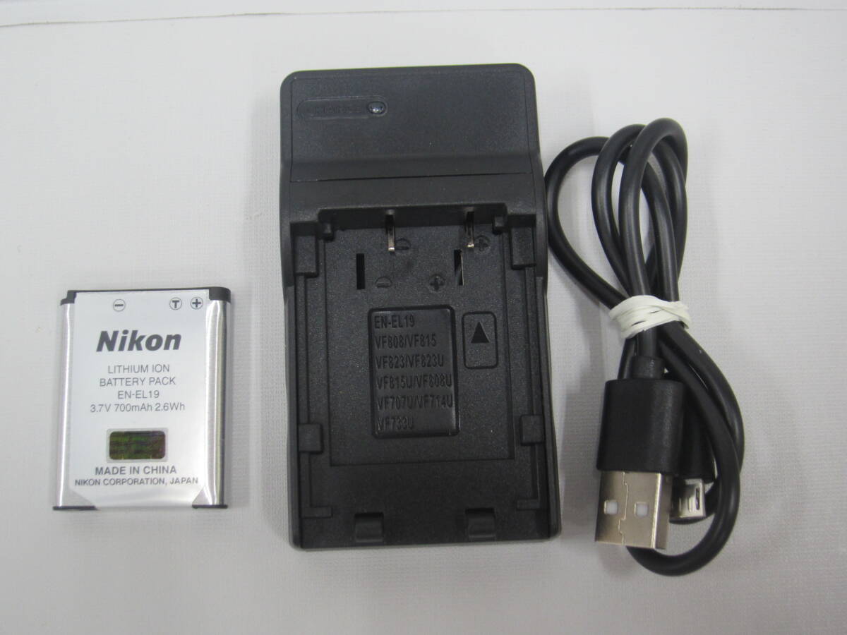 3E396◎Nikon ニコン　COOLPIX S3600　コンパクトデジタルカメラ　デジカメ　シルバー　動作品◎中古_画像8