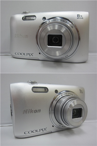 3E396◎Nikon ニコン　COOLPIX S3600　コンパクトデジタルカメラ　デジカメ　シルバー　動作品◎中古_画像5