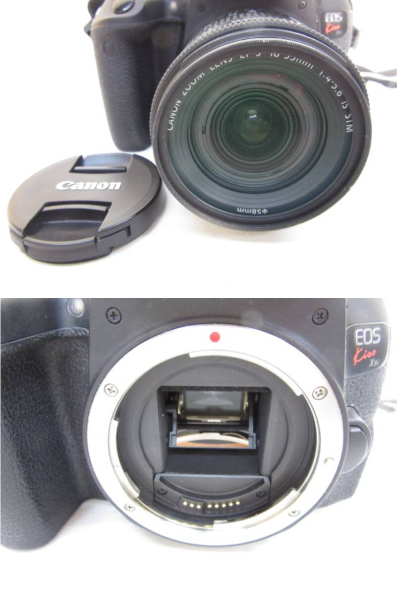 3D447SZ◎Canon キャノン EOS Kiss X9i デジタル一眼レフカメラ/レンズ EFS 18-55mm 動作品◎中古_画像6