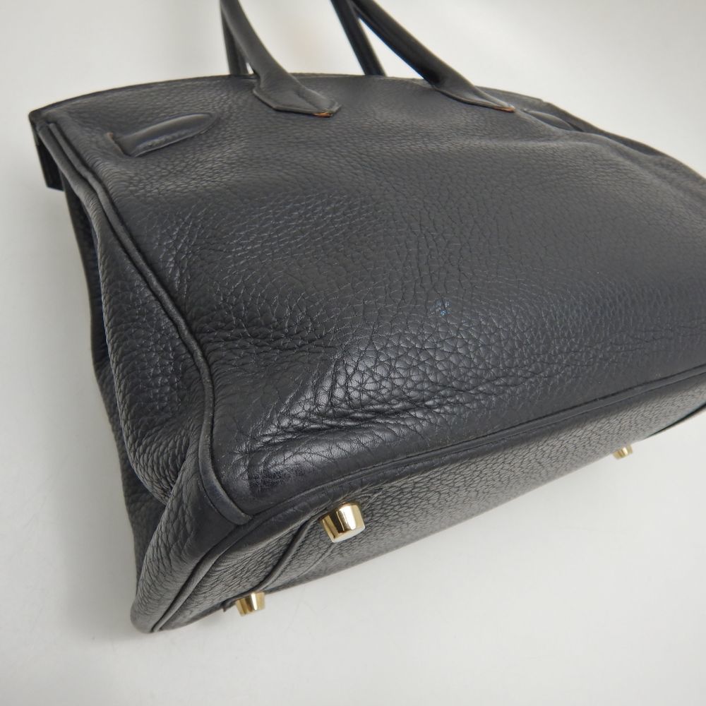 HERMES エルメス バーキン30 ハンドバッグ トゴ ブラック/251546【中古】_画像5