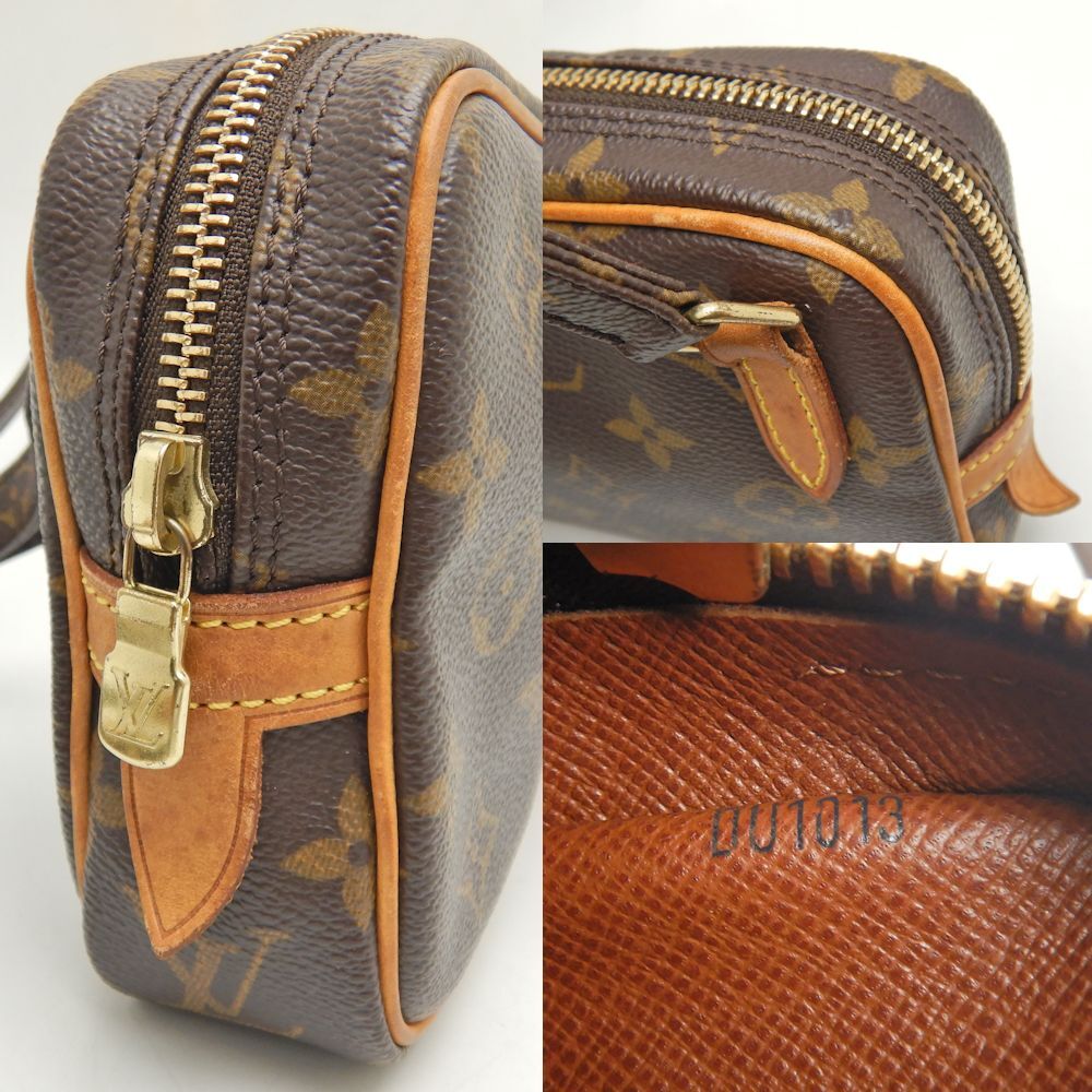 LOUIS VUITTON ルイヴィトン モノグラム ポシェットマルリーバンドリエール M51828 ショルダーバッグ ブラウン/251582【中古】_画像9