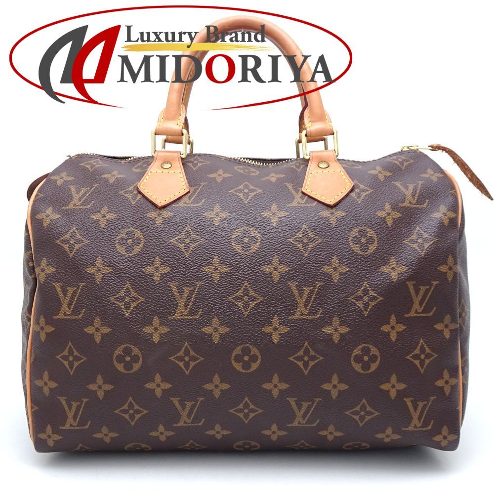 LOUIS VUITTON ルイヴィトン モノグラム スピーディ30 M41526 ハンドバッグ ブラウン/351098【中古】_画像1