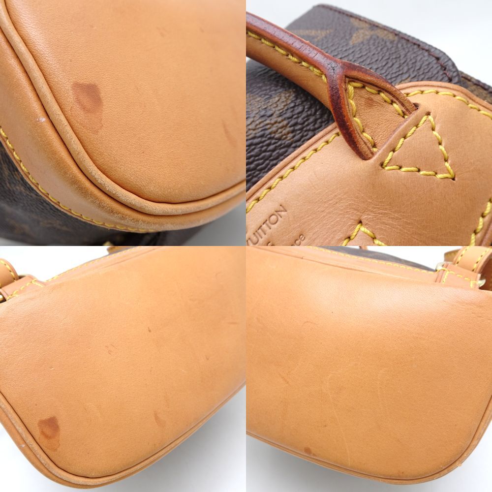 LOUIS VUITTON ルイヴィトン モノグラム ミニモンスリ M51137 リュック・バックパック ブラウン/351102【中古】_画像6