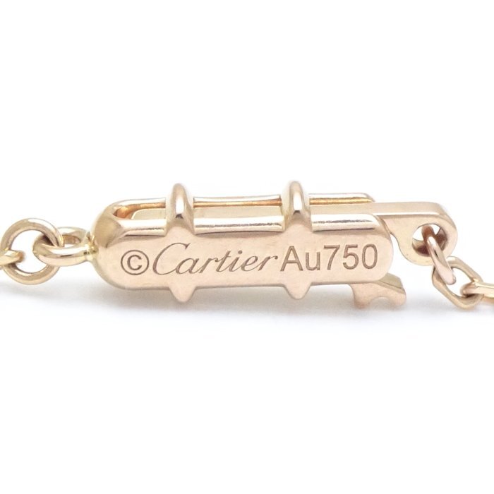 CARTIER カルティエ Cハート ネックレス ダイヤモンド B7008400 K18PG ピンクゴールド/291493【中古】_画像5