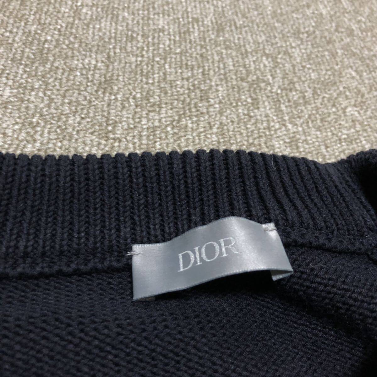 【ディオール】基準内 Dior ニット オブリーク トロッター セーター サイズL コットン×シルク トップス 113M638AT187 男性用 メンズ 伊製_画像6