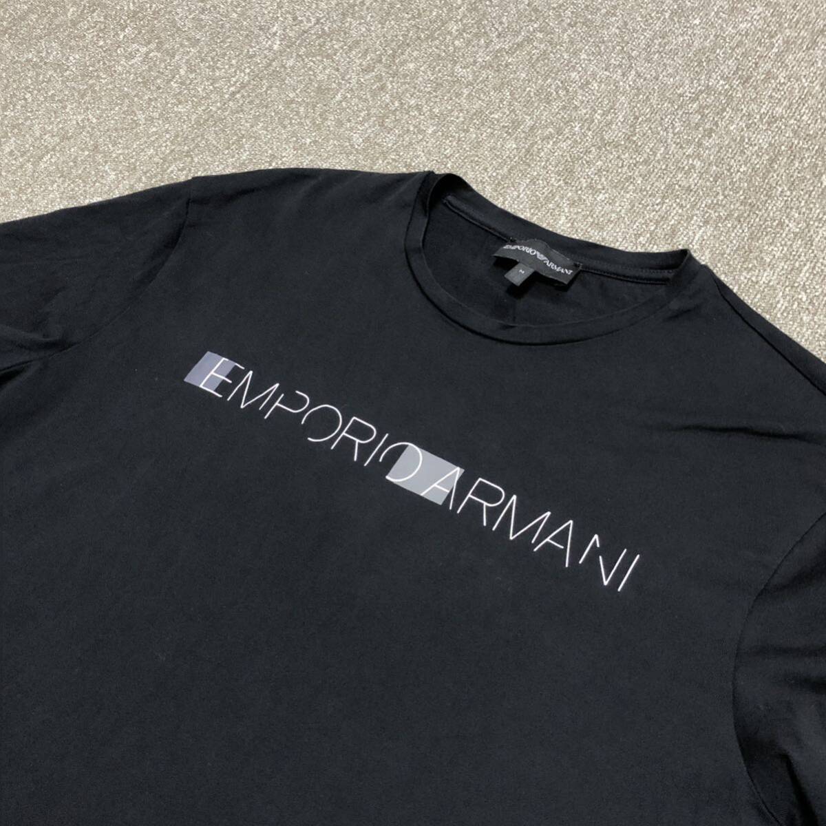 【エンポリオアルマーニ】基準内 EMPORIO ARMANI 半袖Tシャツ ロゴモチーフ サイズM コットン100% トップス 男性用 メンズ_画像3