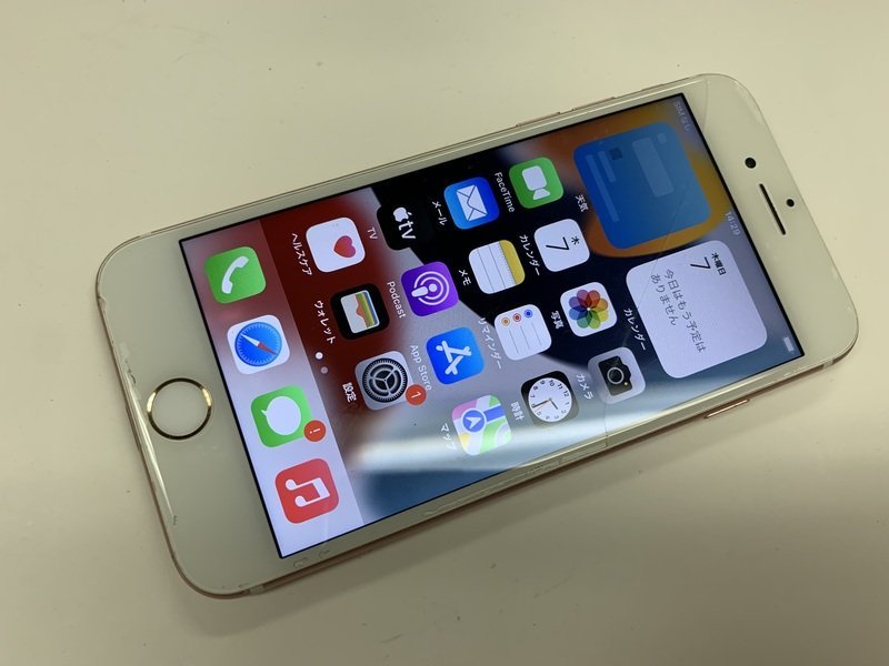 JH136 SIMフリー iPhone7 ローズゴールド 128GB ジャンク ロックOFF_画像1