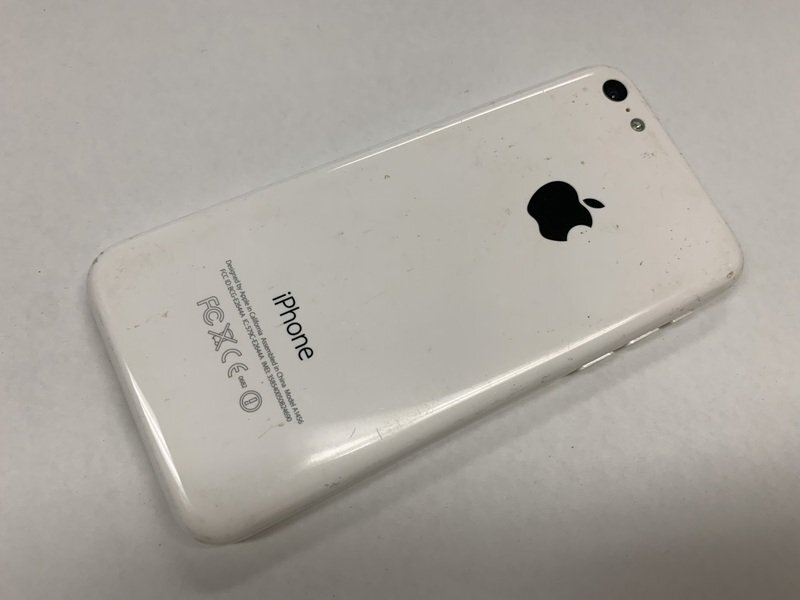 JI359 SoftBank iPhone5c ホワイト 16GB 判定○ ジャンク ロックOFF_画像2