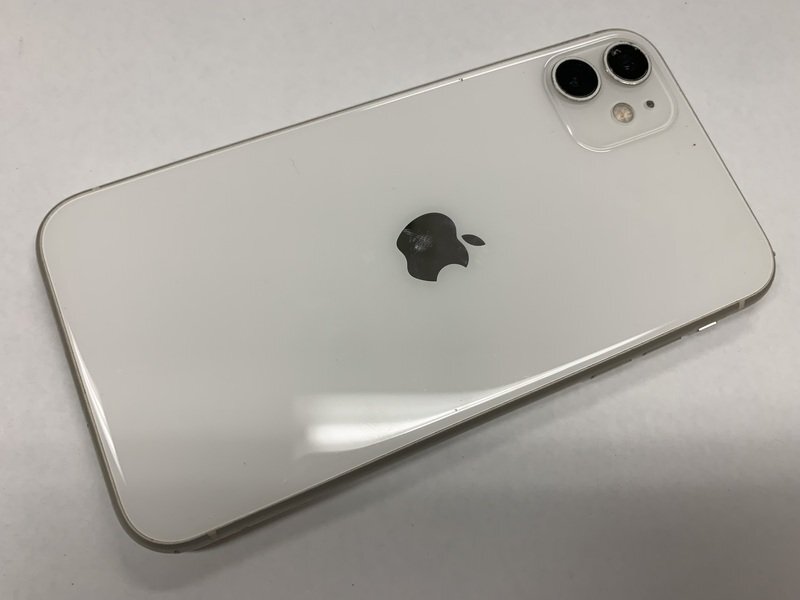 JI611 SIMフリー iPhone11 ホワイト 64GB ジャンク ロックOFFの画像2