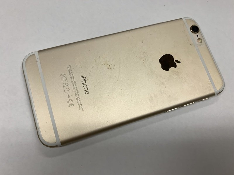 JI579 SoftBank iPhone6 ゴールド 16GB 判定○ ジャンク ロックOFFの画像2