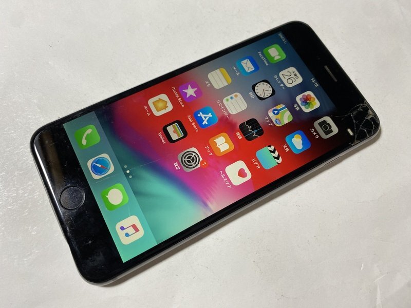 IG690 docomo iPhone6Plus 128GB スペースグレイ ジャンク ロックOFFの画像1