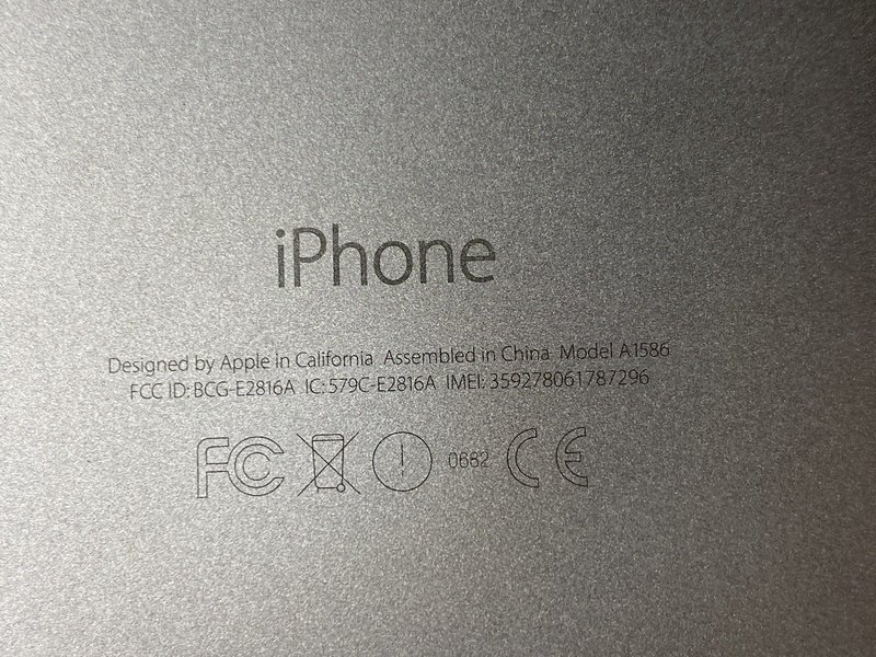 IG731 au iPhone6 64GB スペースグレイ ジャンク ロックOFFの画像3