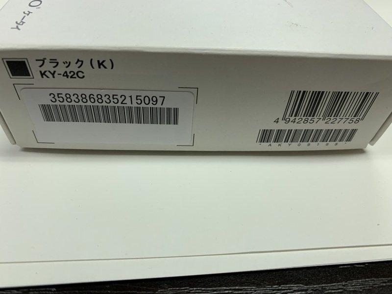 JI863 ★新品未使用 SIMフリー DIGNO ケータイ KY-42C ブラック_画像2