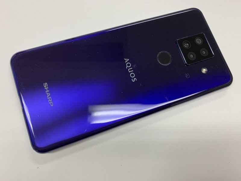 JI872 SIMフリー 楽天モバイル AQUOS sense4 plus SH-M16 パープルの画像2