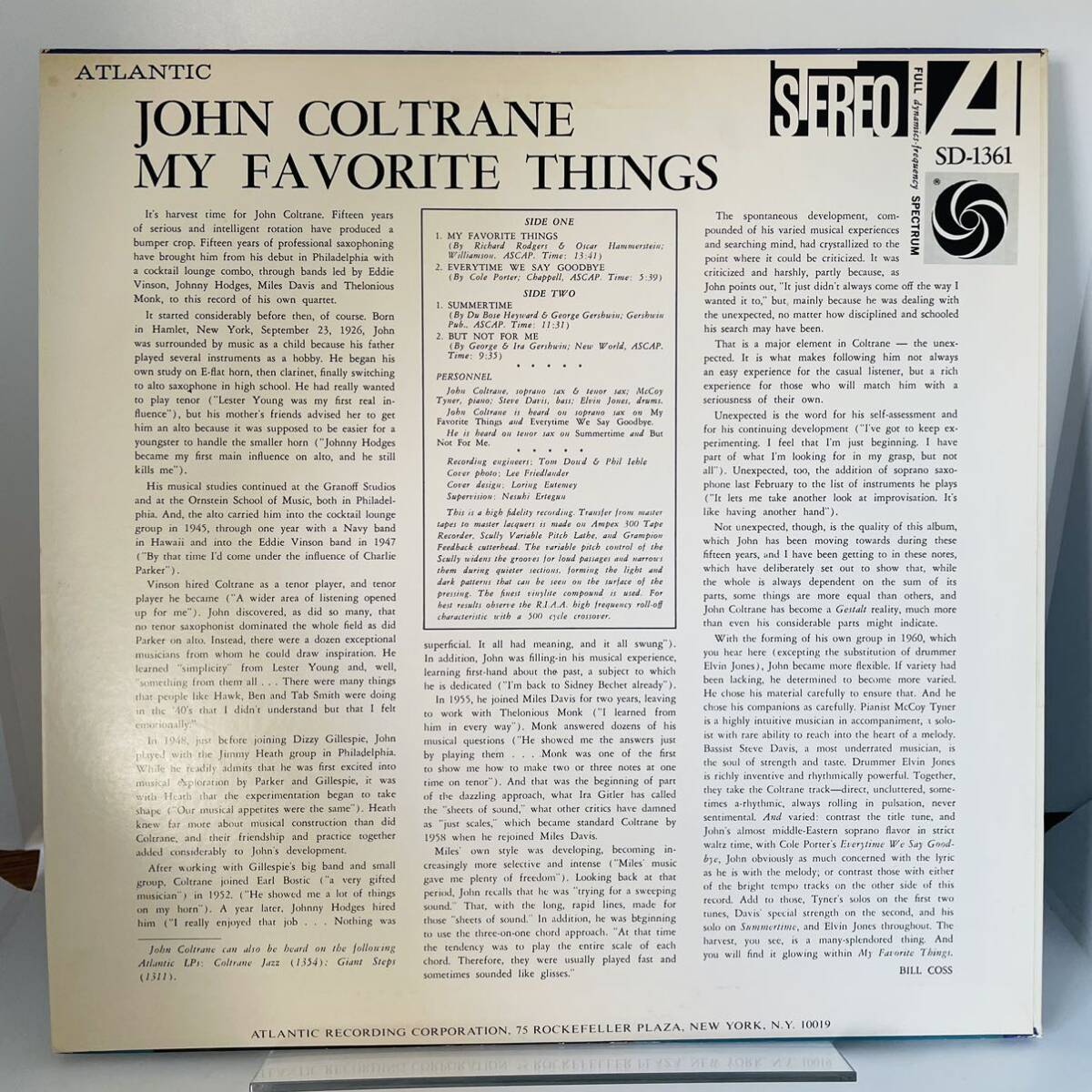 John Coltrane My Favorite Things 国内盤 コルトレーン P-7505A SD-1361_画像2