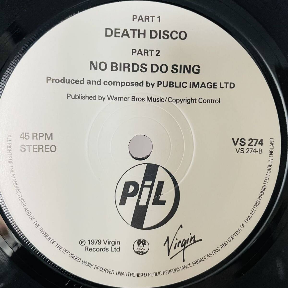 PUBLIC IMAGE LTD パブリック・イメージ・リミテッド / Death Disco UK オリジナル 7インチ_画像4