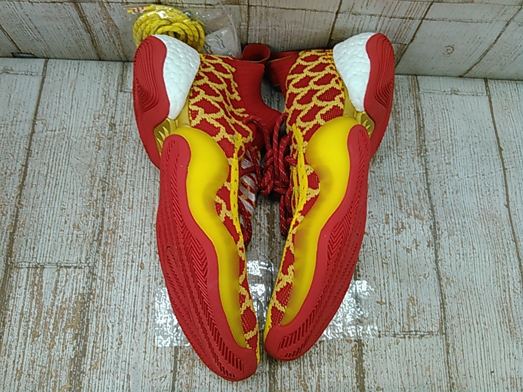 He223-191♪【80】未使用 adidas×Pharrell Williams BYW CNY US9 27cm アディダス×ファレル・ウィリアムス_画像4