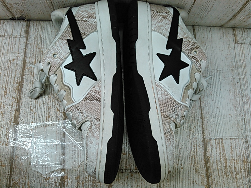 He389-192♪【80】A BATHING APE BAPE STA US8 26cm ア ベイシング エイプ_画像3