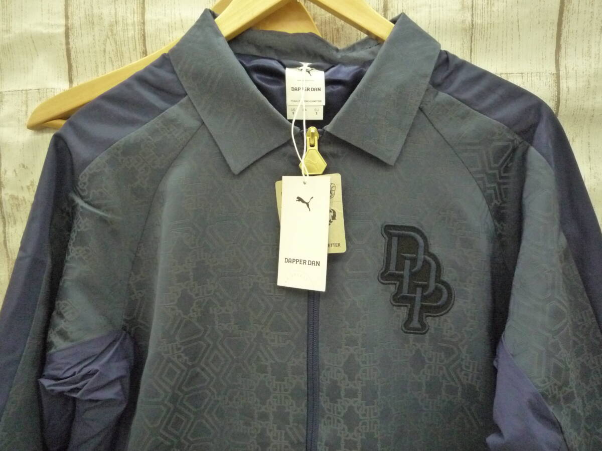 Ua8957-169♪【80～100】未使用に近い PUMA × DAPPER DAN JACKET プーマ ダッパーダン Sサイズ 23SP-I ネイビー_画像3