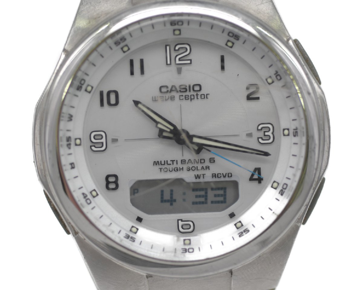 [中古品] 稼働品【CASIO】カシオ WVA-M600 WAVECEPTOR マルチバンド6 電波ソーラー 中古品_画像1