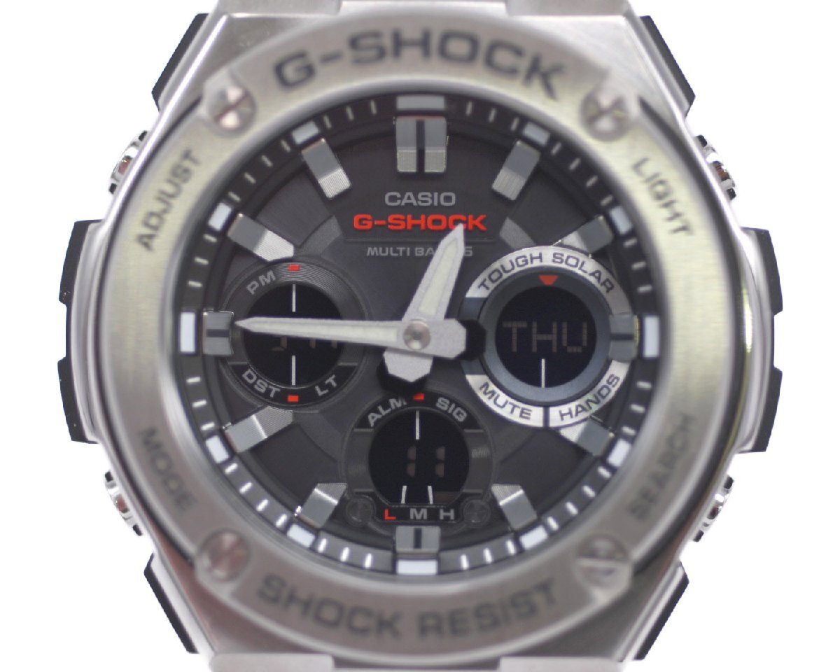 [24年1月購入 未使用品] 稼働品【CASIO】カシオ G-SHOCK G-STEEL GST-W110D-1AJF マルチバンド6 電波 タフソーラー 動作OK 箱 保証書付_画像2