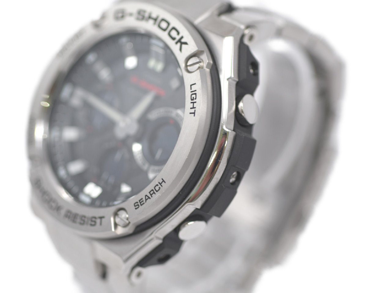 [24年1月購入 未使用品] 稼働品【CASIO】カシオ G-SHOCK G-STEEL GST-W110D-1AJF マルチバンド6 電波 タフソーラー 動作OK 箱 保証書付_画像4