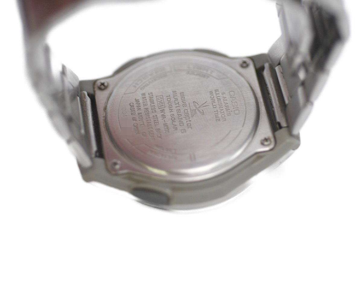 [中古品] 稼働品【CASIO】カシオ WVA-M600 WAVECEPTOR マルチバンド6 電波ソーラー 中古品_画像9