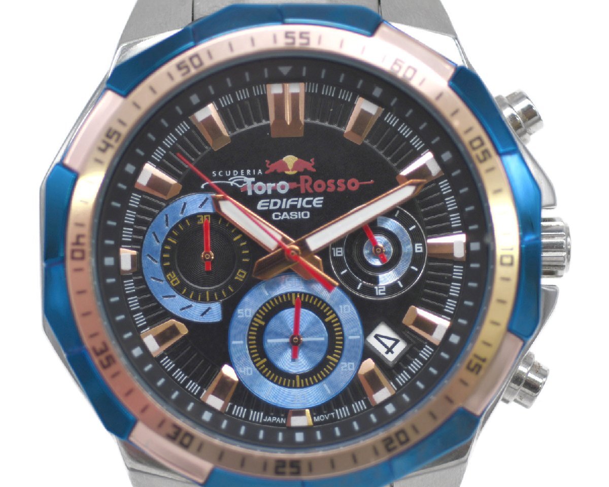 [中古品] 稼働品【CASIO】カシオ EDIFICE エディフィス トロロッソ EFR-554TR クロノグラフ メンズ クォーツ 稼働品 中古品_画像1