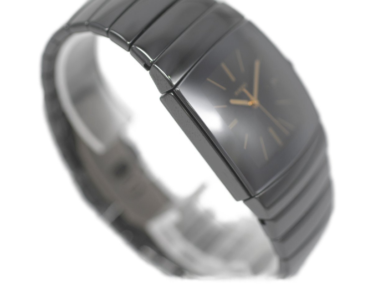 [極美品] 稼働品 【RADO】ラドー SINTRA シントラ メンズ 129.0724.3 セラミック クォーツ 動作OK 極美品 箱 保証書付_画像5