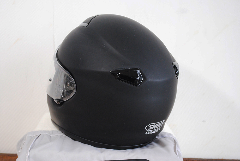 SHOEI ショウエイ QWEST ヘルメット マットブラック Msize(57cm) 収納袋 美品の画像3
