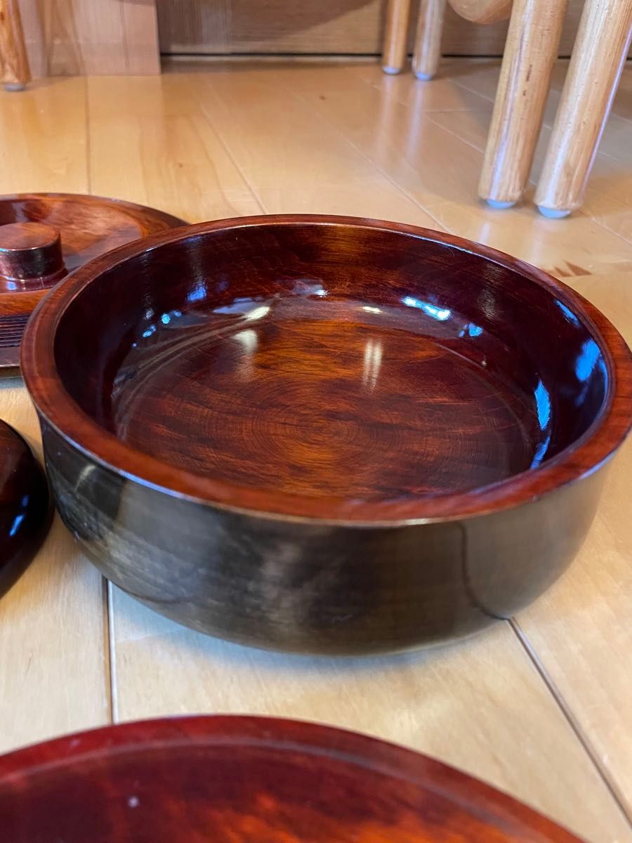 茶托 菓子器 天然木　皿　 木製　セット　まとめ 和食器