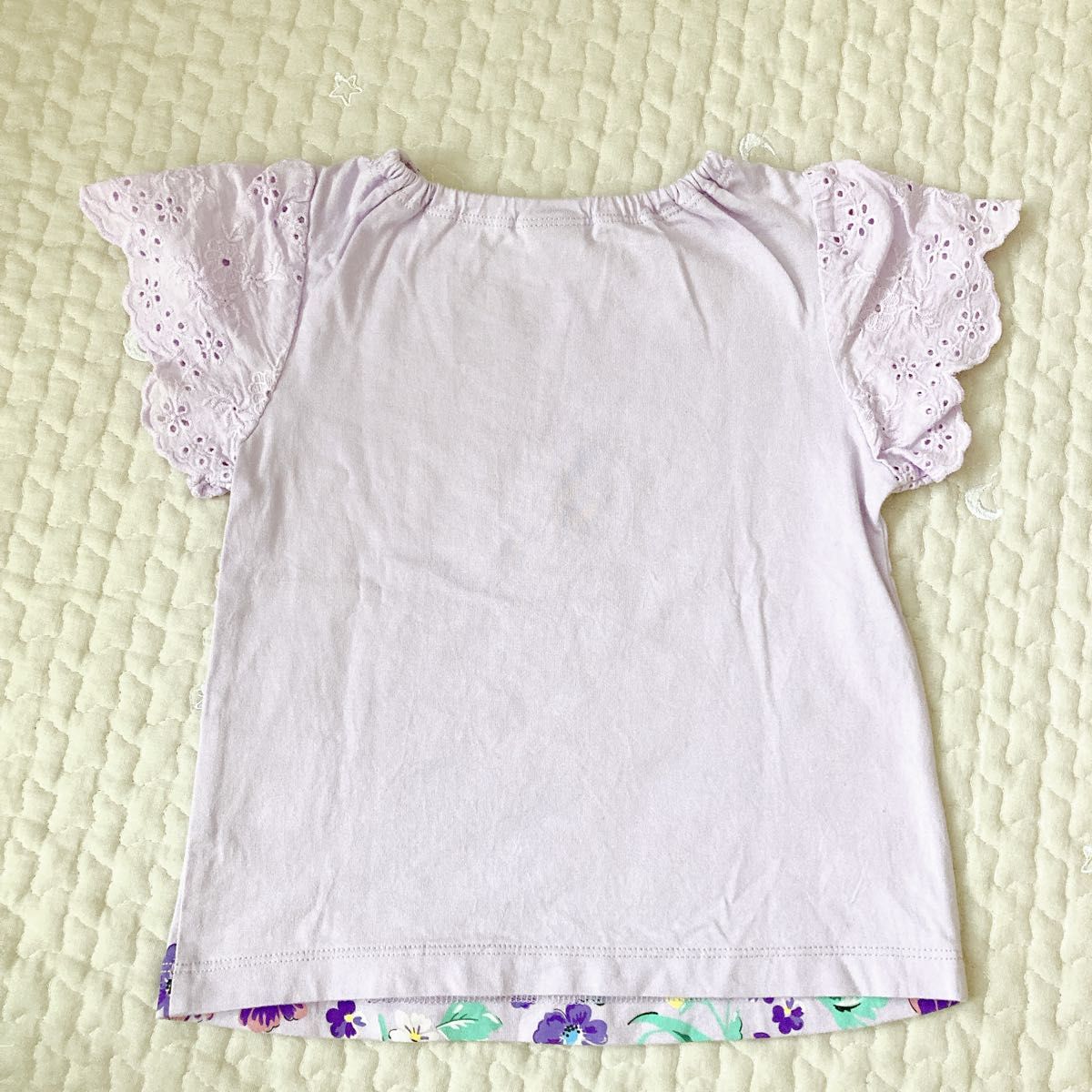 ANNA SUI mini  半袖Tシャツ　100cm ねこ　花柄