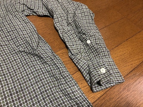 ★即決★激安★J.CREW ジェイクルー★リネン長袖チェックシャツ★オリーブ×ブラウン★Sサイズ★アメリカントラッド★アイビー★送料370円_画像3