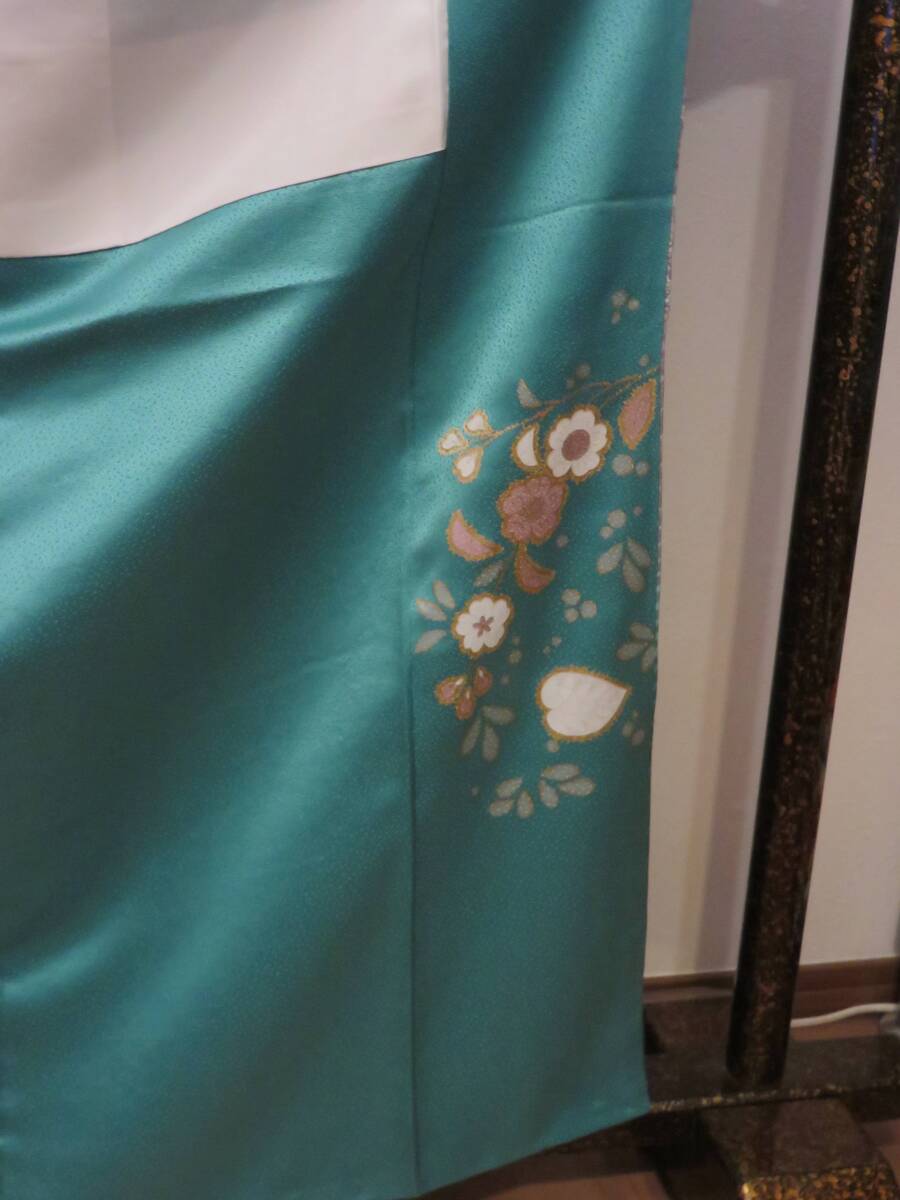 呉服屋閉店 訪問着 着物 正絹 大きいサイズ - 成人式 卒業式 結婚式 花嫁 舞妓 振袖 刺繍 婚礼 和装小物 コレクション レトロ KI237_画像10