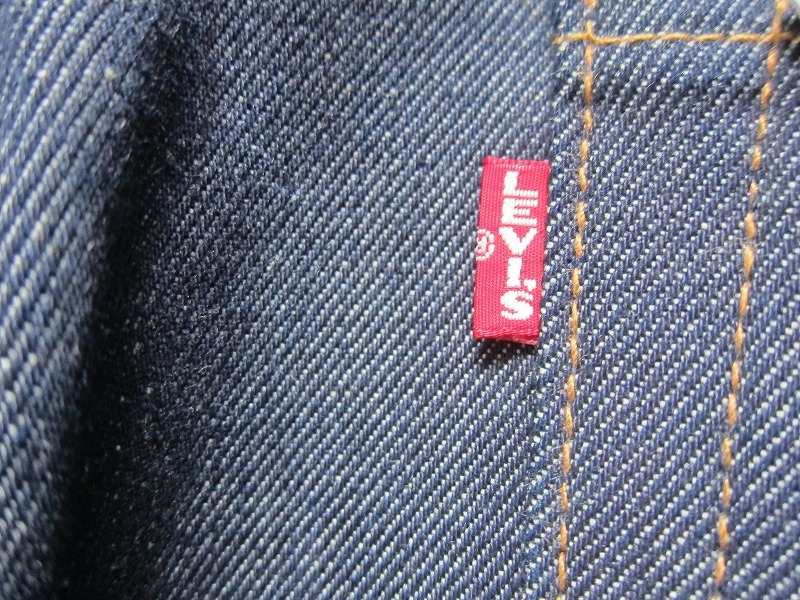 new goods unused Levi's 501 \'93 rigid raw Denim red ear big E Denim pants American USA made W33