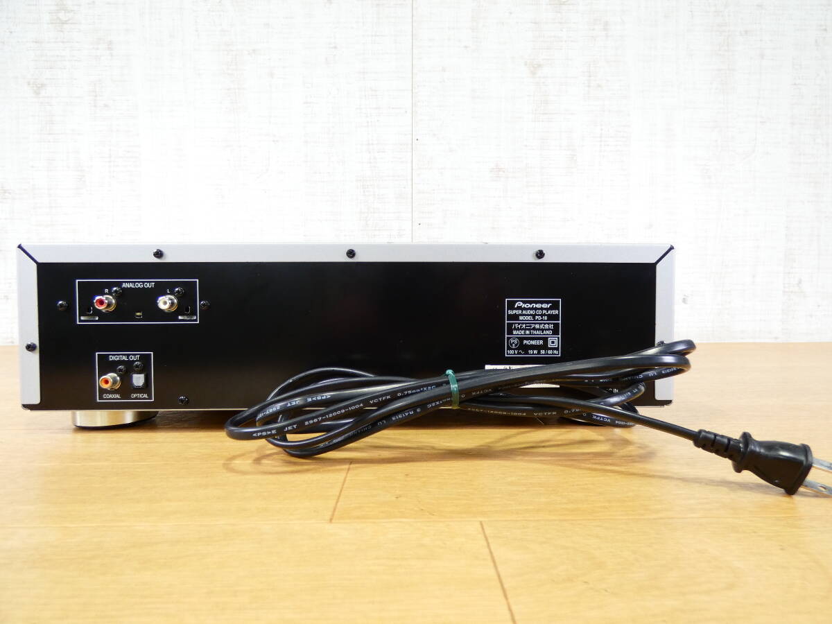Pioneer パイオニア PD-10 スーパーオーディオCDプレーヤー リモコン付属 音響機器 オーディオ ※ジャンク/通電OK！ @120 (2)_画像7