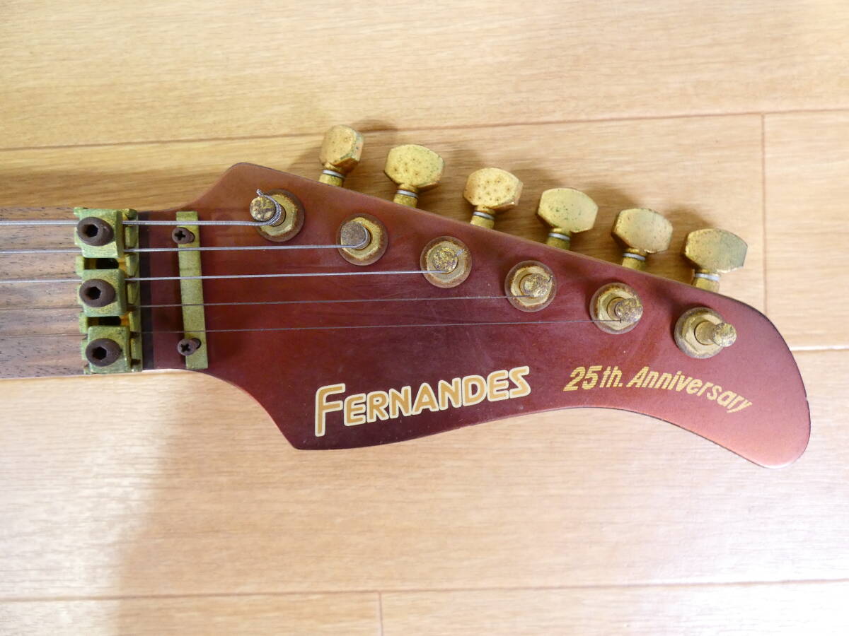 【USED!FERNANDES エレキギター 25th Anniversary★フェルナンデス/ケース付き/サスティナー/要リペア ※現状品＠160（3）】_画像6