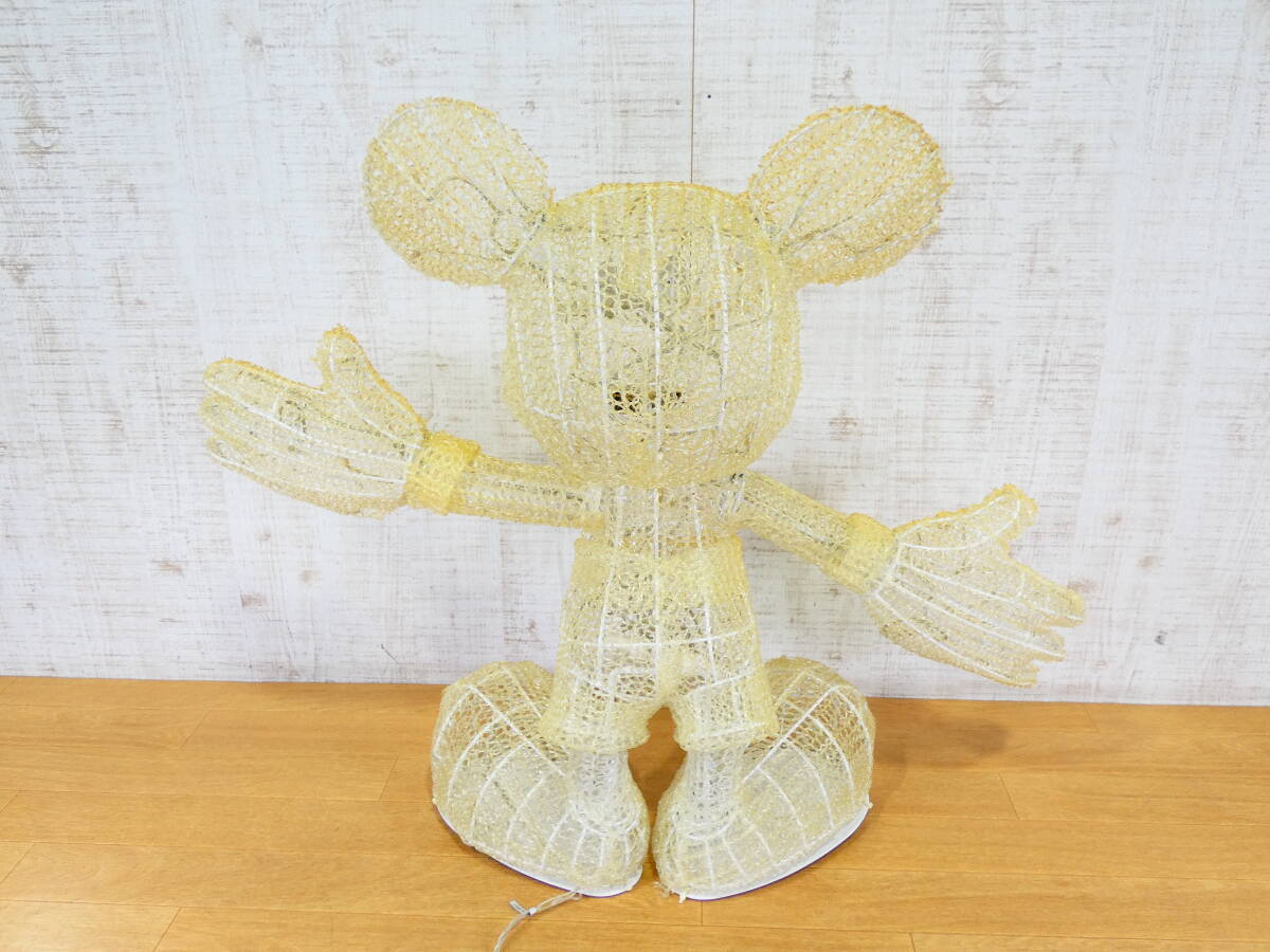 S) ▲ミッキーマウス型LEDイルミネーション LEDゴールドクリスタルミッキーマウス ディズニー クリスマス ※現状品 ＠200 (3)_画像3