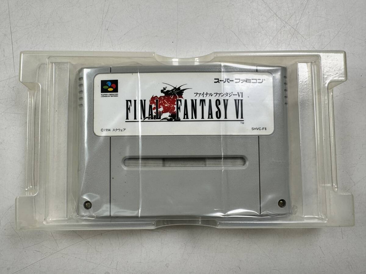 ♪【中古】Nintendo スーパーファミコン 箱 説明書 付き ソフト ファイナルファンタジー Ⅵ ① 任天堂 FF6 カセット 動作未確認 ＠送520(3)_画像3