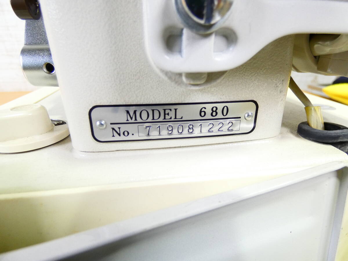 JANOME ジャノメ ミシン MODEL 680 ハンドメイド ハンドクラフト 手芸 フットコントローラー付き ※通電OK ジャンク扱い＠120(3)_画像10