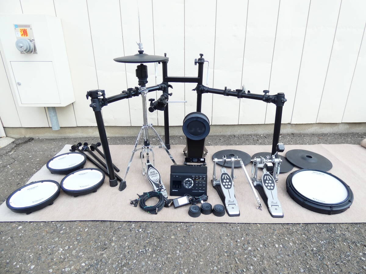 【S) USED!Roland ドラムセット V-Drums TD17★ローランド/電子ドラム/PDX/打楽器 ※現状品＠140、160、200の計3個口or直取り（3）】