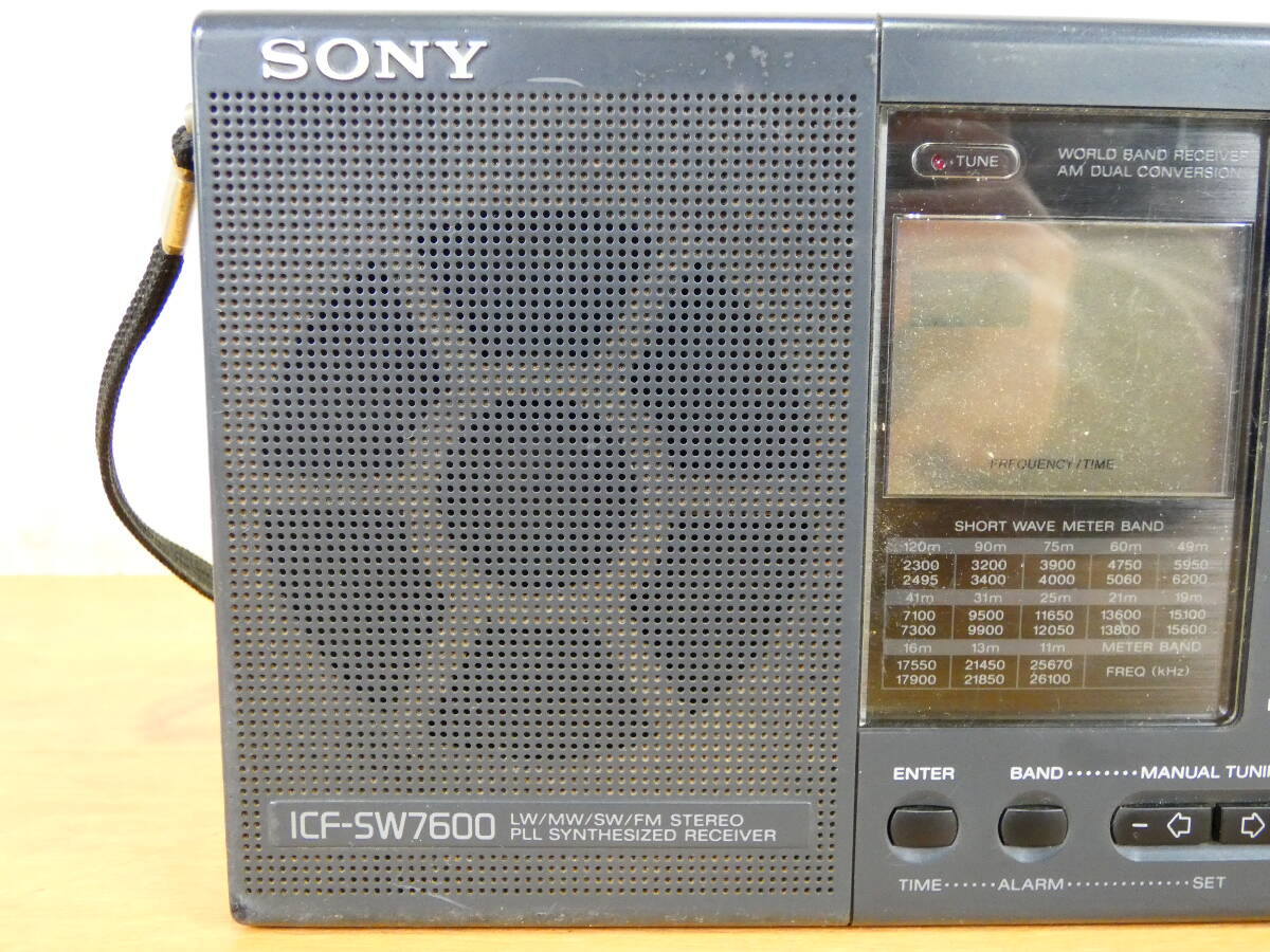 SONY ソニー ICF-SW7600 STEREO RECEIVER LW MW SW FM ラジオ 当時物 ※通電OK ジャンク＠60(3)の画像3