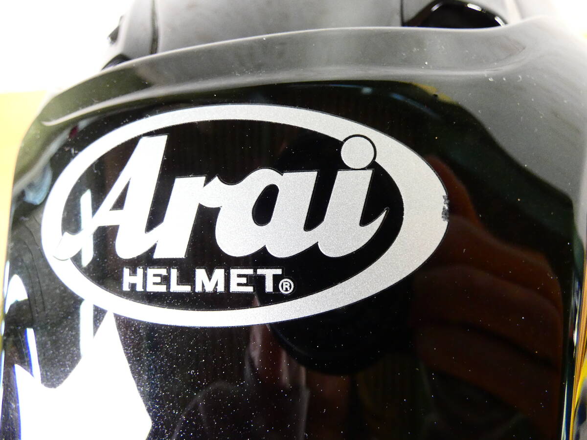 ◇Arai　アライ　Tour CROSSⅡオフロード　ツアークロス2　フルフェイスヘルメット　ブラック　55cm-56cm/Sサイズ＠100_画像9